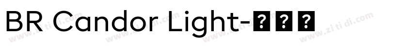 BR Candor Light字体转换